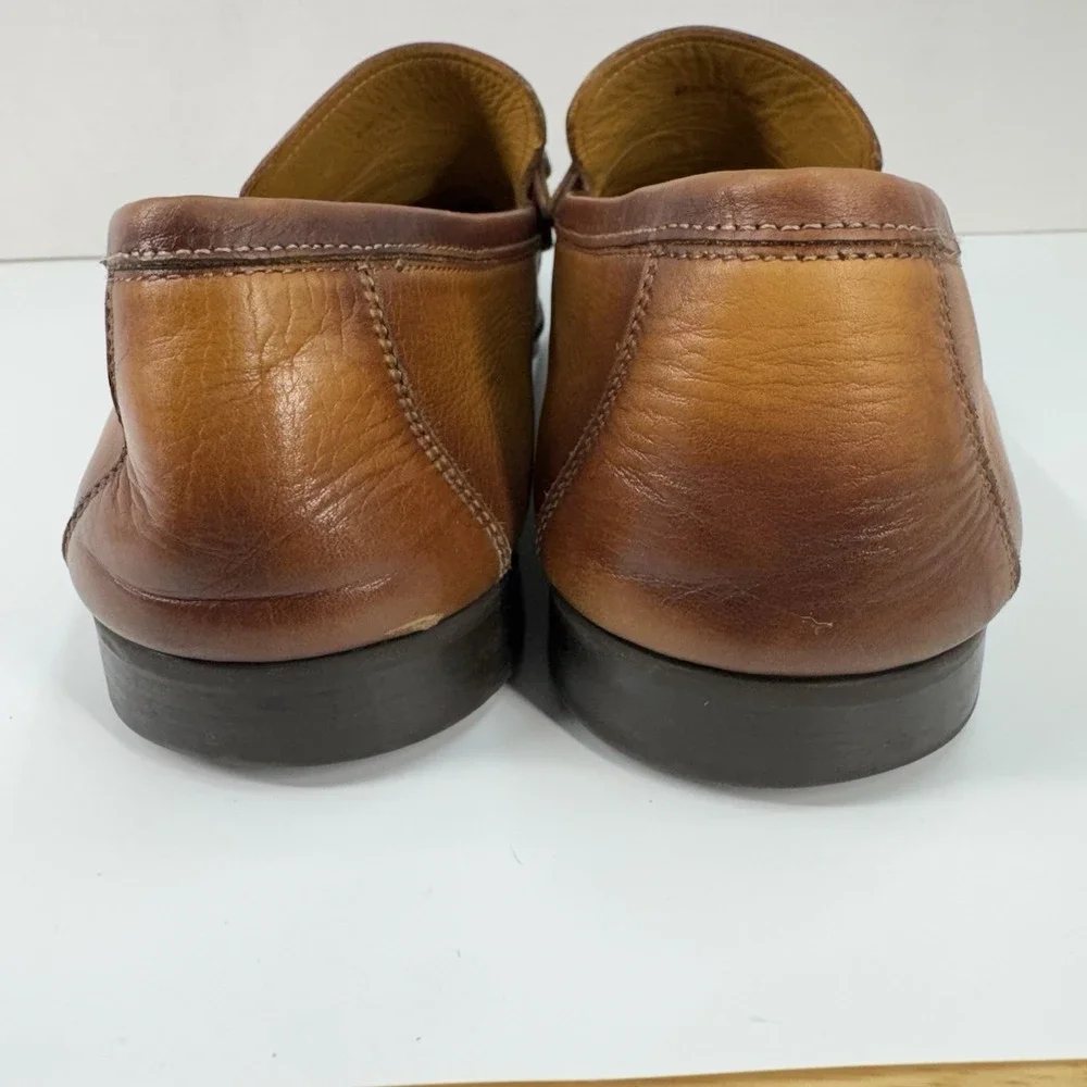 Magnanni Rafa II Bit Mens Loafer Size 9 Brown Cognac Cuero Leather Made In Spain